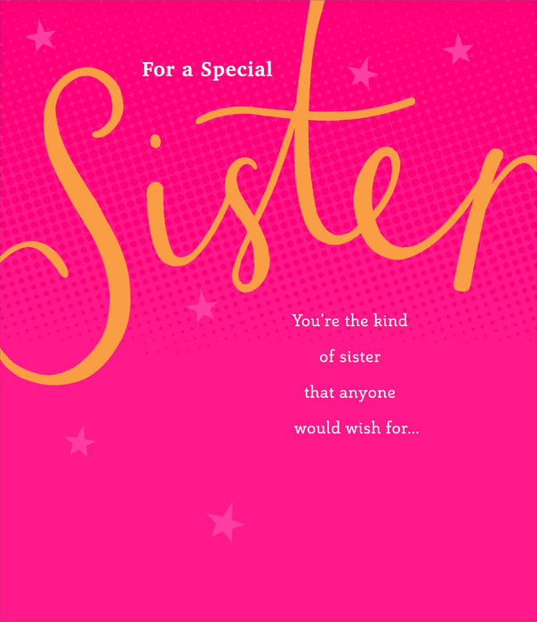 UKG 'For A Special Sister' Birthday Card