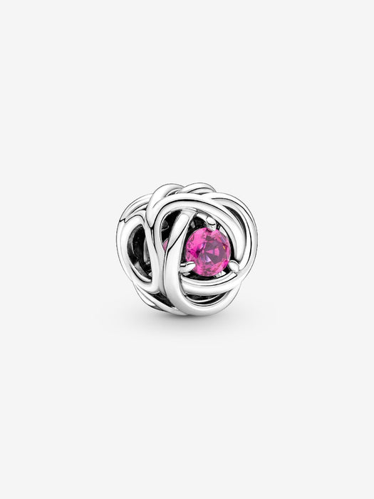 Pandora October Eternity Circle Charm Sterling Silver