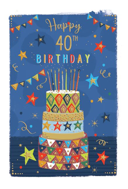 ICG Happy 40th Birthday Card