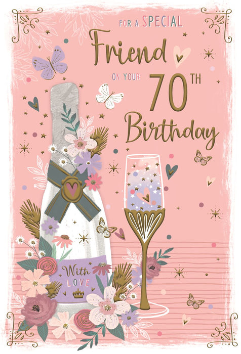ICG Happy 70th Birthday Special Friend Card