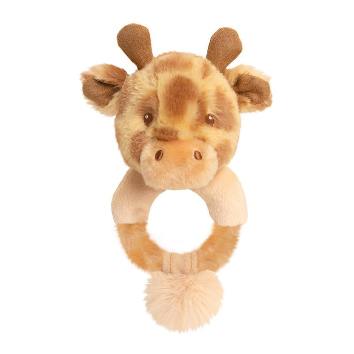 Keel Toys Huggy Giraffe Ring Rattle 14cm