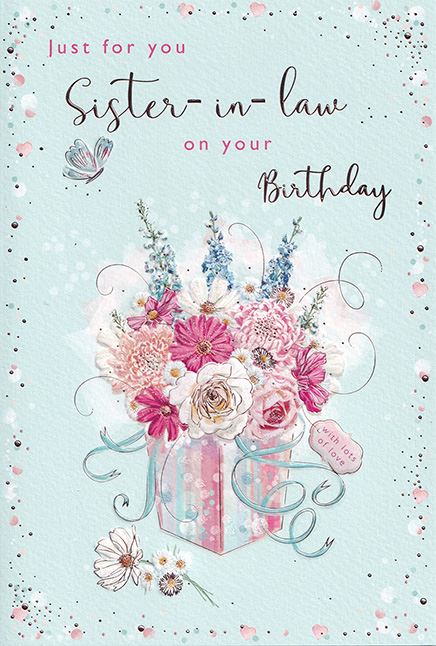 ICG 'Just For You Sister-In-Law' Birthday Card