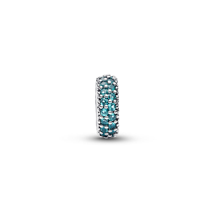 Pandora Ice Blue Stone Spacer Charm Sterling silver