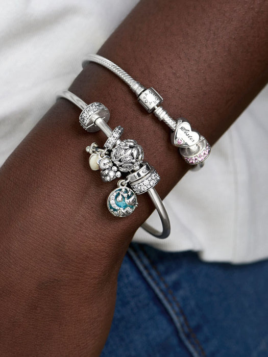 Pandora Sterling Silver Clear Pavé Clip Charm