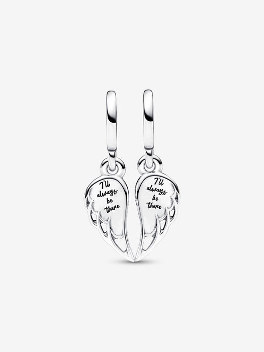 Pandora Sparkling Splitable Angel Wings Dangle Charm Sterling silver