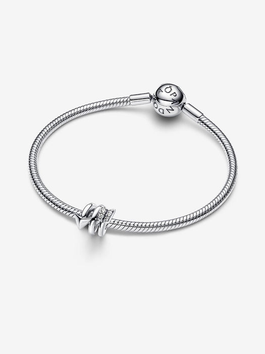 Pandora Twisting Arrow Silver Charm