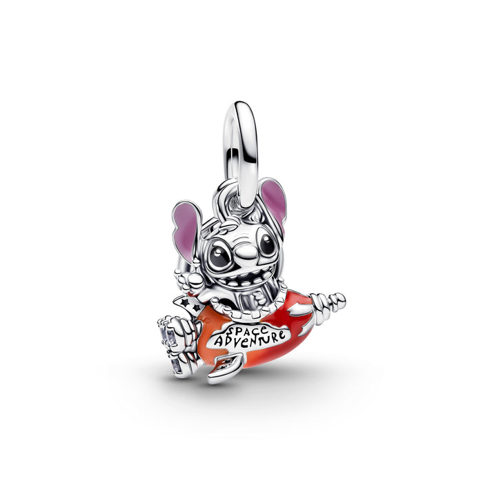 Pandora Disney Stitch Rocket Ship Dangle Charm  Sterling Silver
