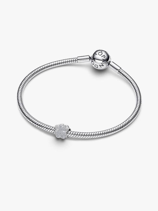 Pandora Textured Clover Mini Charm Sterling Silver