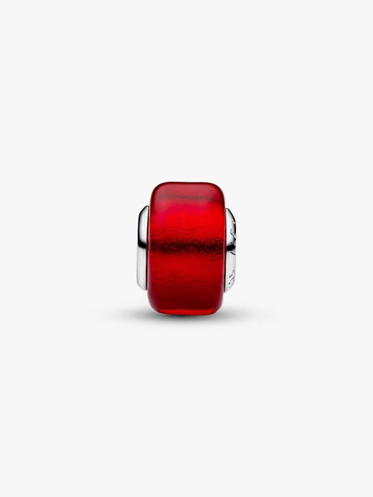 Pandora Red Murano Glass Charm Sterling Silver