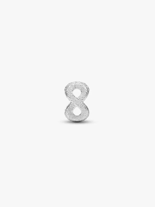 Pandora Textured Infinity Symbol Mini Charm Sterling Silver