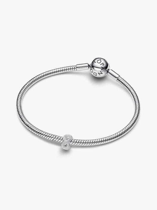 Pandora Textured Infinity Symbol Mini Charm Sterling Silver