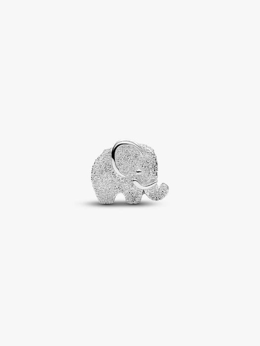 Pandora Textured Elephant Mini Charm Sterling Silver