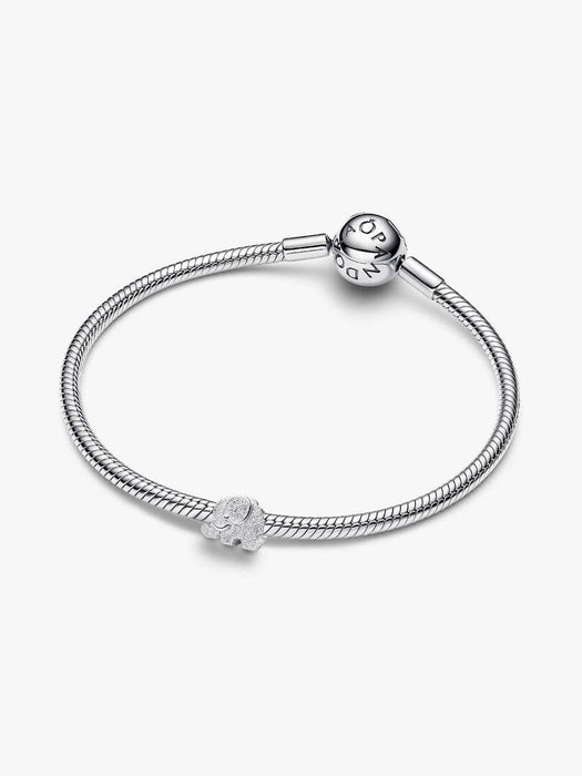 Pandora Textured Elephant Mini Charm Sterling Silver