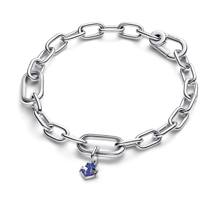 Pandora Blue Anchor Mini Dangle Charm Sterling Silver