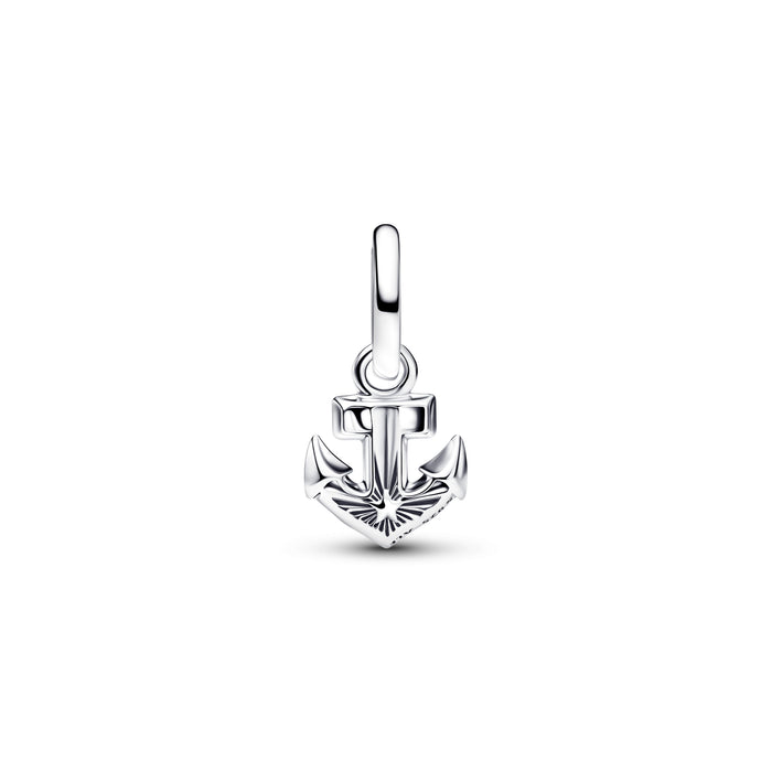 Pandora Blue Anchor Mini Dangle Charm Sterling Silver