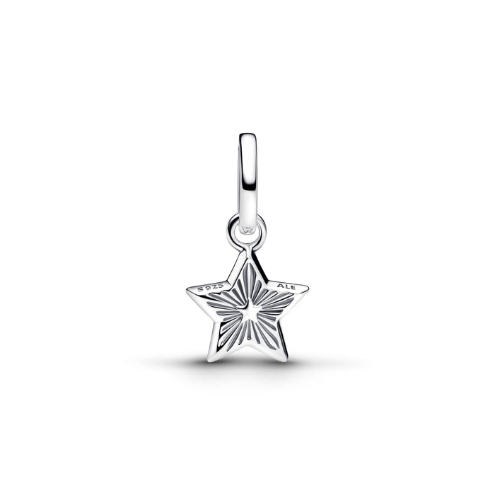 Pandora Blue Star Mini Dangle Charm Sterling Silver