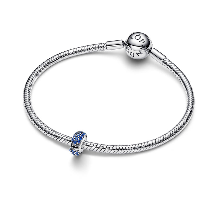 Pandora Royal Blue Stone Clip Charm Sterling silver