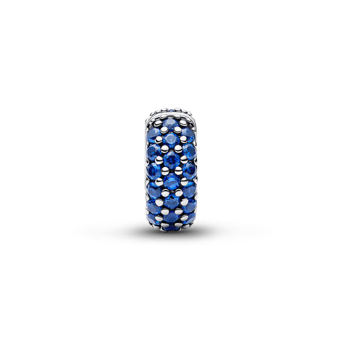 Pandora Royal Blue Stone Clip Charm Sterling silver