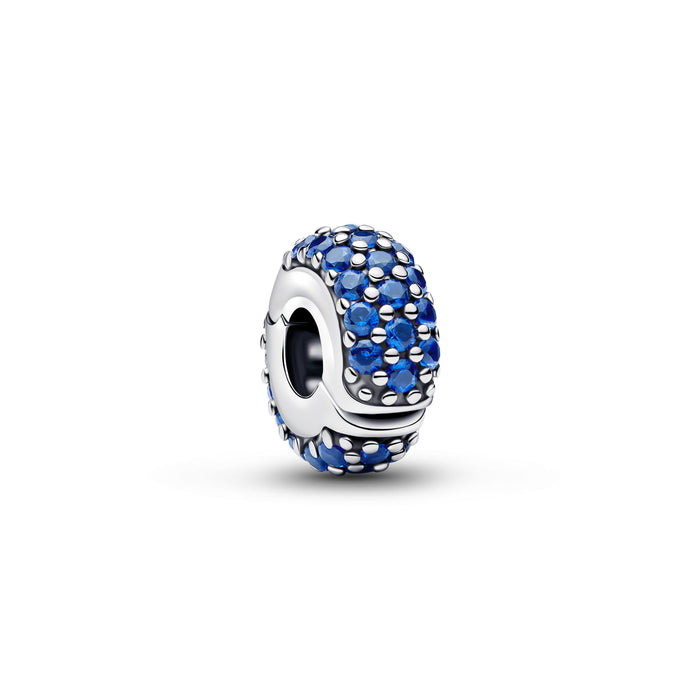 Pandora Royal Blue Stone Clip Charm Sterling silver