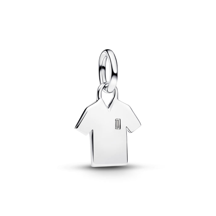 Pandora Engravable Soccer Shirt Dangle Charm Sterling Silver
