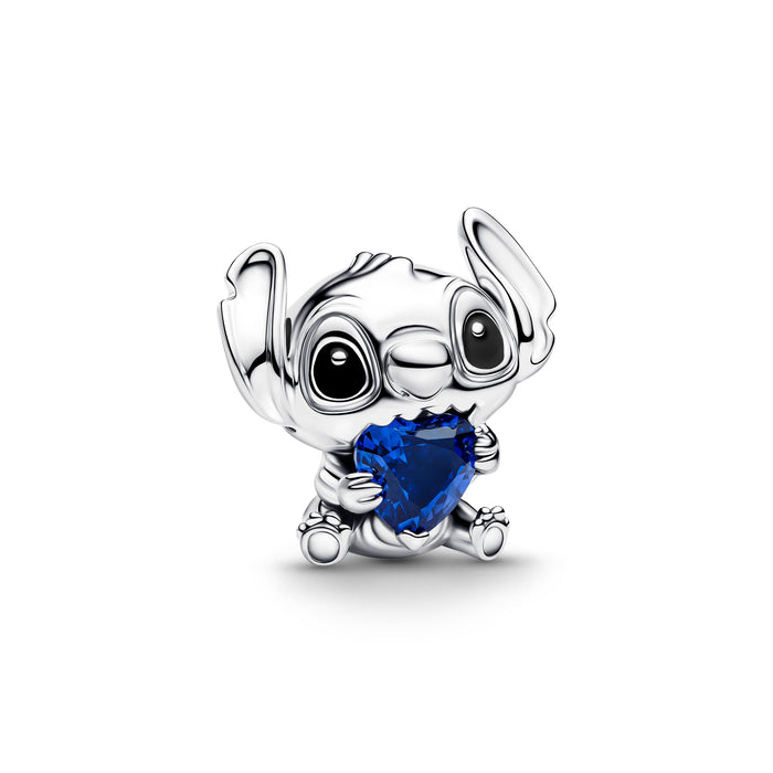 Pandora Disney Stitch Blue Heart Charm Sterling Silver