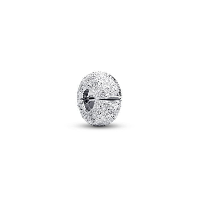 Pandora Textured Mini Clip Charm Sterling Silver