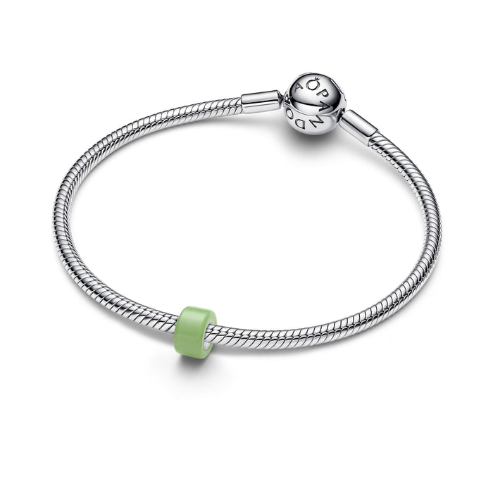 Pandora Green Murano Glass Mini Charm Sterling Silver