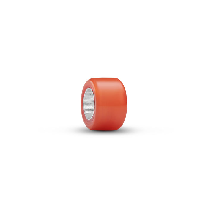 Pandora Orange Murano Glass Mini Charm Sterling Silver