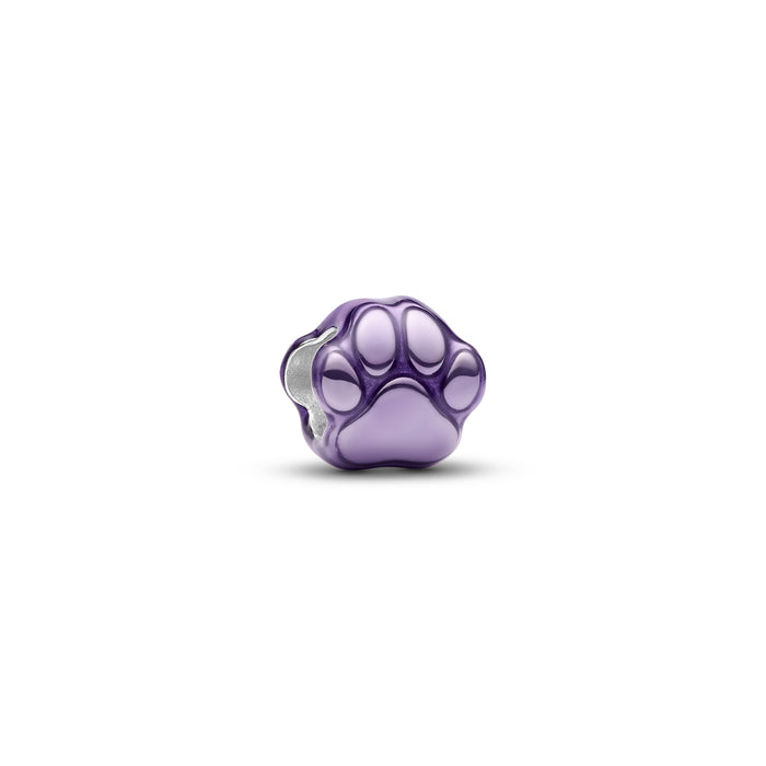 Pandora Purple Paw Mini Charm Sterling Silver