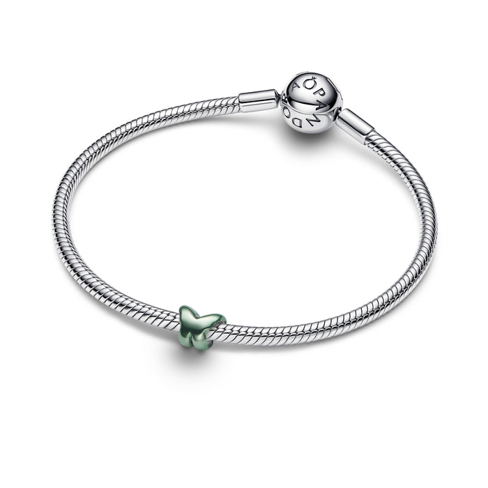 Pandora Green Butterfly Mini Charm Sterling Silver