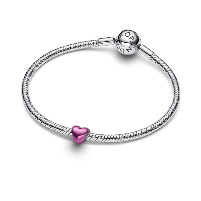 Pandora Pink Heart Mini Charm Sterling Silver