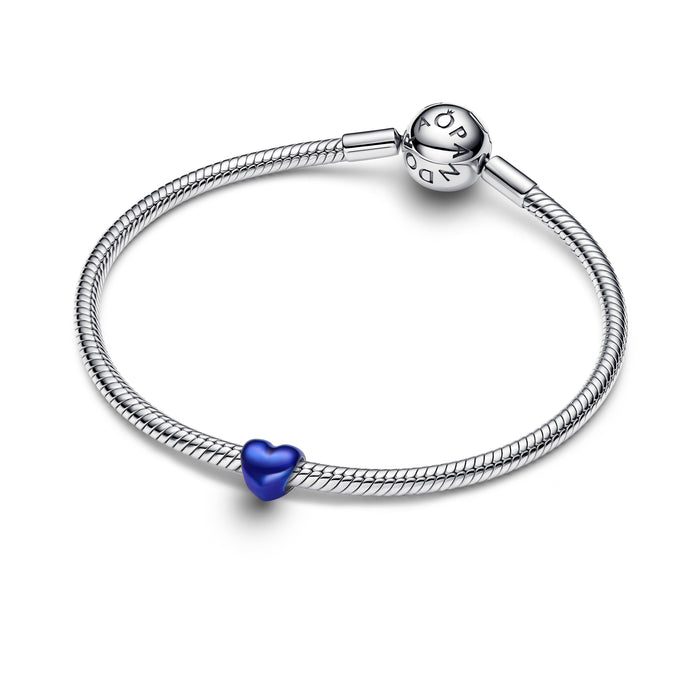 Pandora Blue Heart Mini Charm Sterling Silver