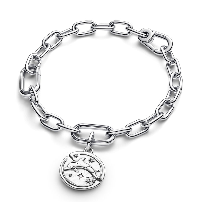 Pandora Dolphin Medallion Charm Sterling Silver
