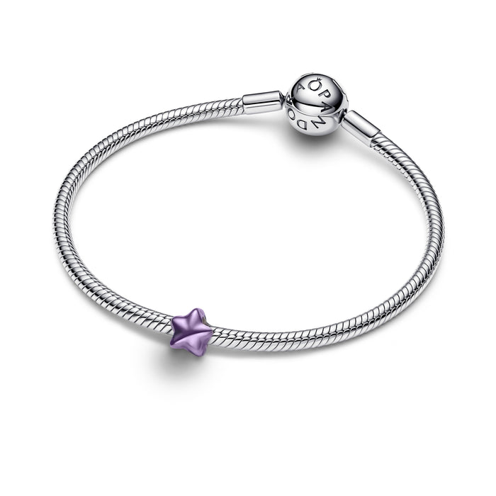 Pandora Purple Star Mini Charm Sterling Silver