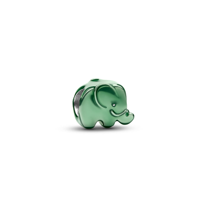 Pandora Green Elephant Mini Charm Sterling Silver