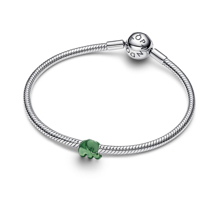 Pandora Green Elephant Mini Charm Sterling Silver