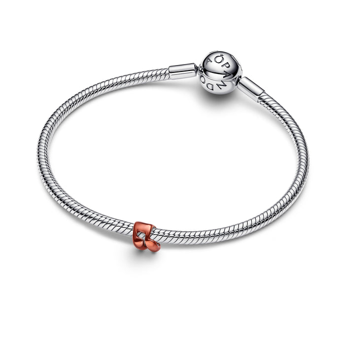 Pandora Orange Music Note Mini Charm Sterling Silver