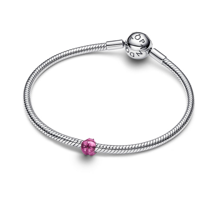 Pandora Pink Ladybird Mini Charm Sterling Silver