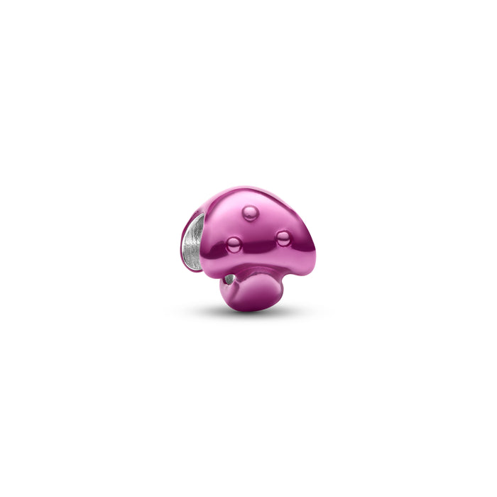 Pandora Pink Mushroom Mini Charm Sterling Silver