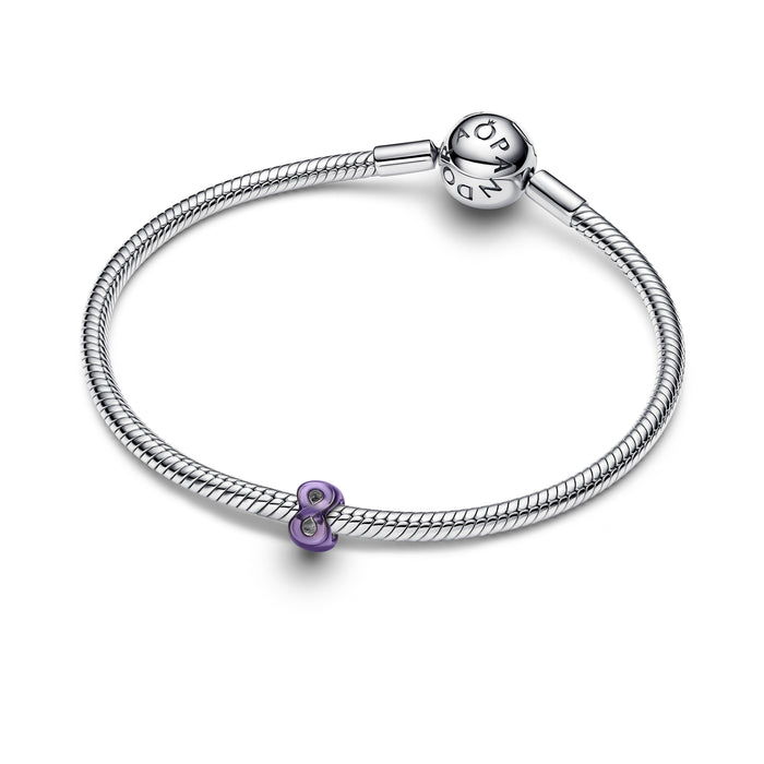 Pandora Purple Infinity Mini Charm Sterling Silver