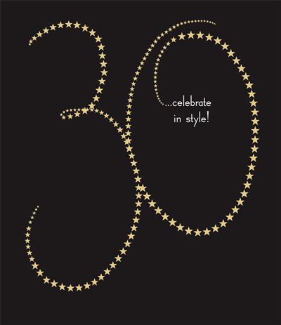 UKG '30 Time To Celebrate' Birthday Card