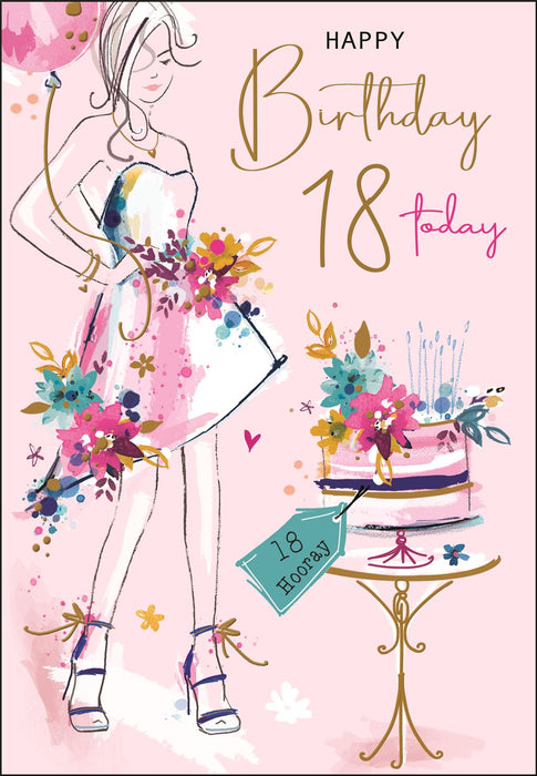 Jonny Javelin 'Happy Birthday 18 Today' Birthday Card
