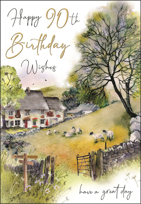 Jonny Javelin 'Happy 90th Birthday Wishes' Birthday Card