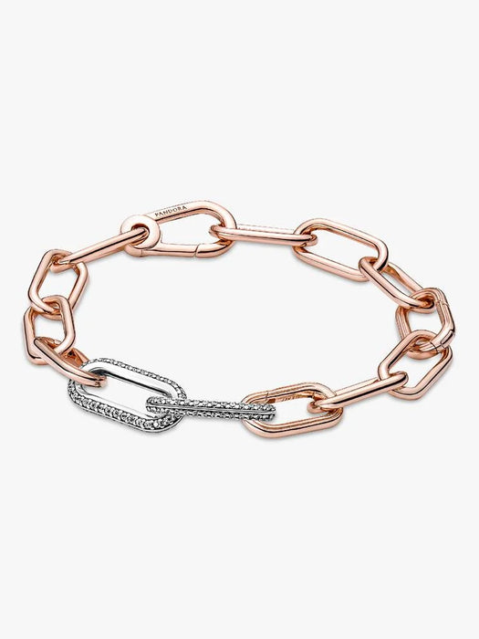 Pandora ME Pavé Double Styling Link Sterling Silver