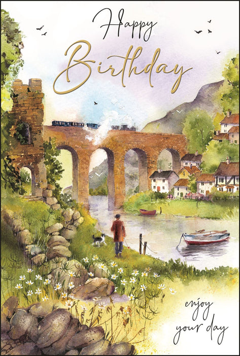 Jonny Javelin 'Happy Birthday Enjoy Your Day' Birthday Card