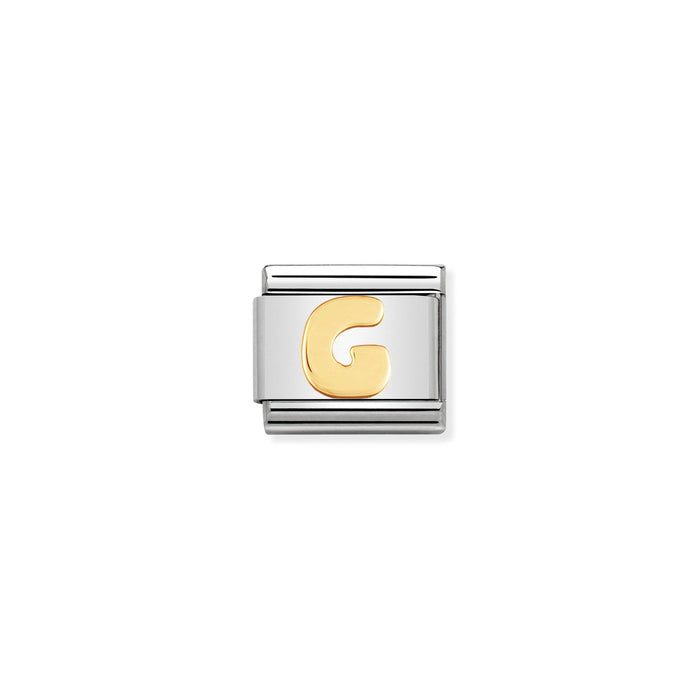 Nomination Classic Gold Letter G Charm