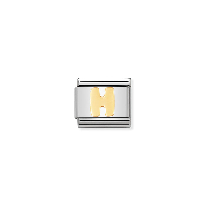 Nomination Classic Gold Letter H Charm