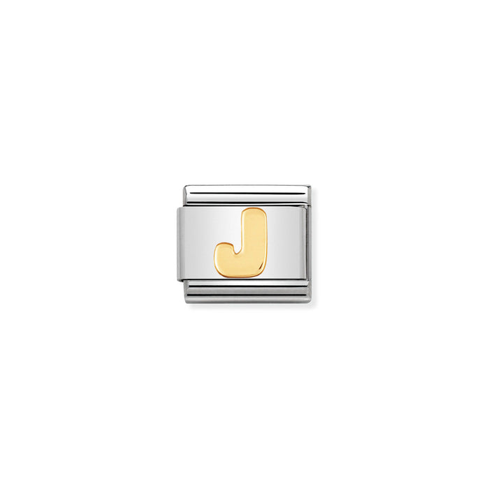 Nomination Classic Gold Letter J Charm