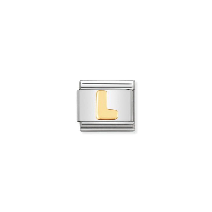 Nomination Classic Gold Letter L Charm