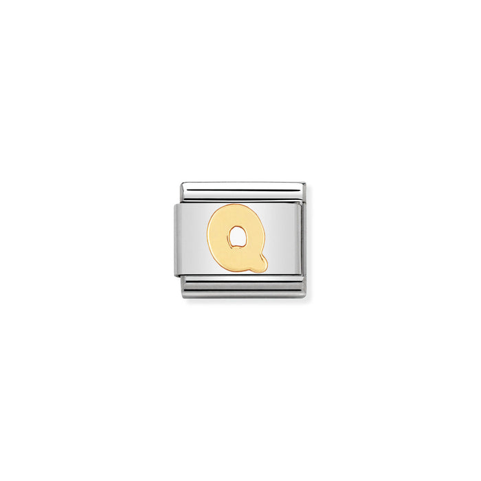 Nomination Classic Gold Letter Q Charm